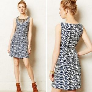 Anthro Jacquard Dress